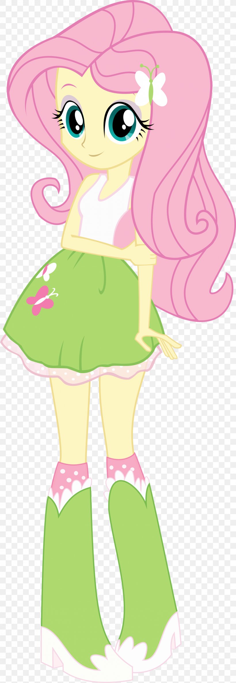 Fluttershy Pinkie Pie My Little Pony: Equestria Girls, PNG, 1600x4615px, Watercolor, Cartoon, Flower, Frame, Heart Download Free