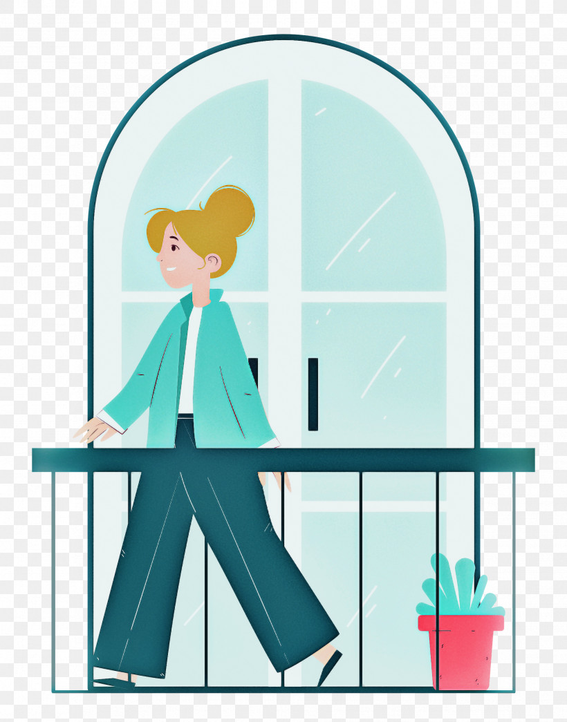 Balcony Home Rest, PNG, 1961x2500px, Balcony, Behavior, Cartoon, Furniture, Geometry Download Free