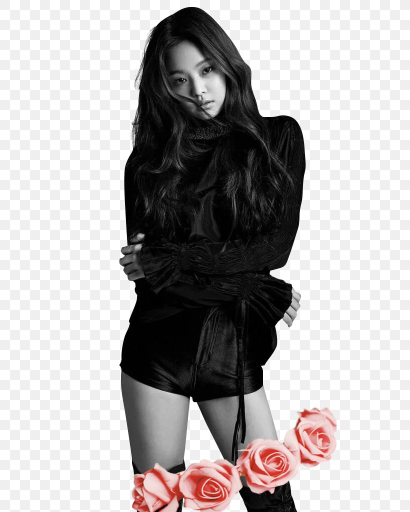 Jennie Kim BLACKPINK YG Entertainment K-pop BOOMBAYAH -KR Ver.-, PNG, 527x1024px, Watercolor, Cartoon, Flower, Frame, Heart Download Free