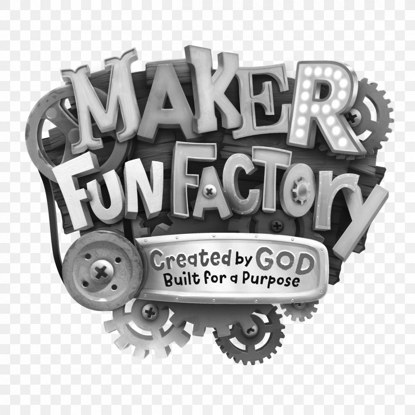 Maker Fun Factory LOGO Outdoor Banner (8ft. X 4ft. ) Vacation Bible School Digital Vbs Leader Resources: Spanish Edition Child, PNG, 2400x2400px, 2017, Vacation Bible School, Bible, Black And White, Brand Download Free