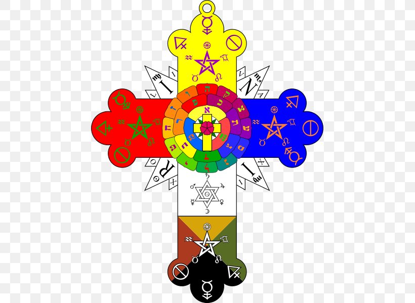 Rose Cross Lamen Hermetic Order Of The Golden Dawn Rosicrucianism ...