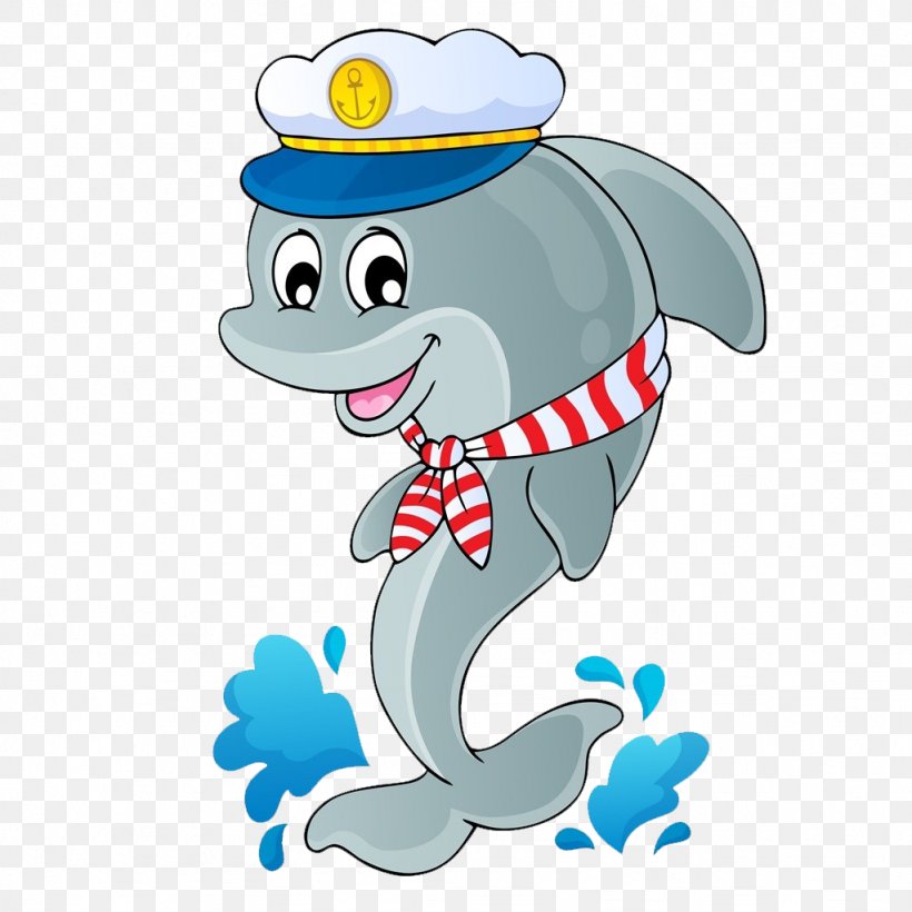 Royalty-free Dolphin Sailor Clip Art, PNG, 1024x1024px, Royaltyfree, Art, Cartoon, Dolphin, Drawing Download Free