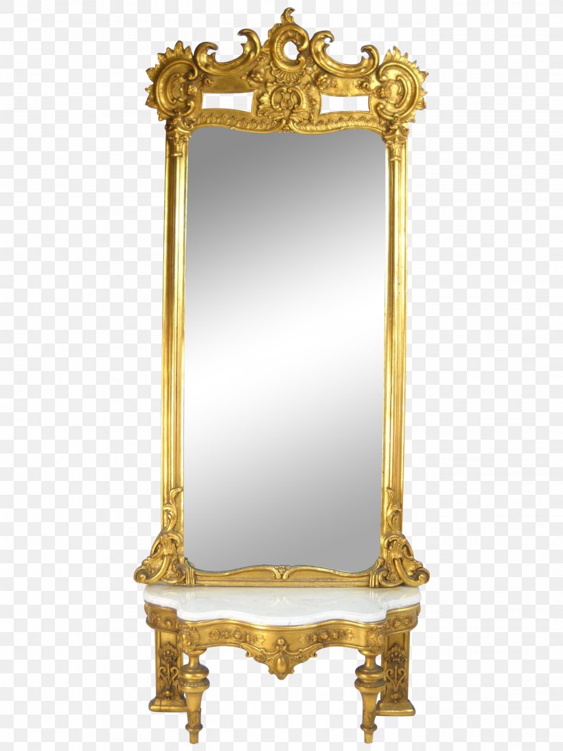 Bedside Tables Mirror Pier Glass Rococo, PNG, 2736x3648px, Table, Antique, Antique Furniture, Bedside Tables, Brass Download Free