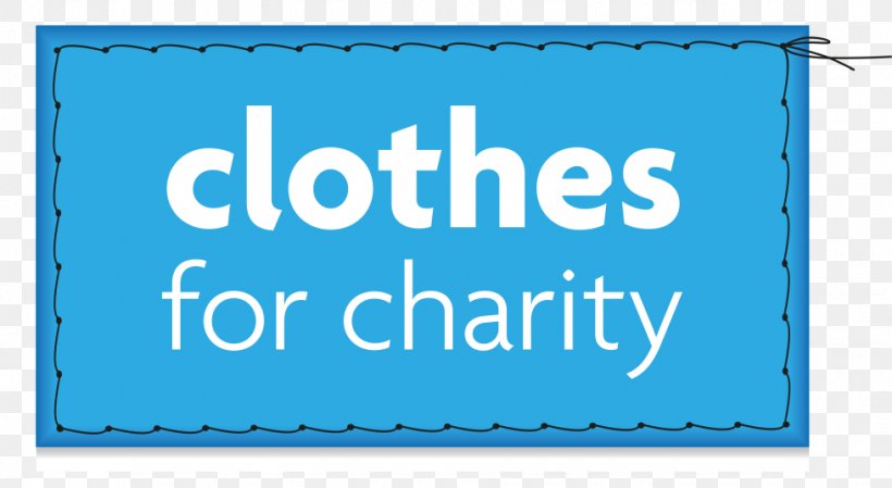 Charitable Organization Clothing Donation Fundraising, PNG, 979x537px, Charitable Organization, Area, Banner, Blue, Brand Download Free