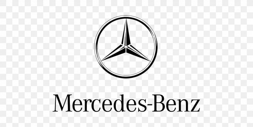 Mercedes-Benz Logo Product Design Trademark Font, PNG, 1024x516px, Mercedesbenz, Area, Black And White, Body Jewellery, Body Jewelry Download Free