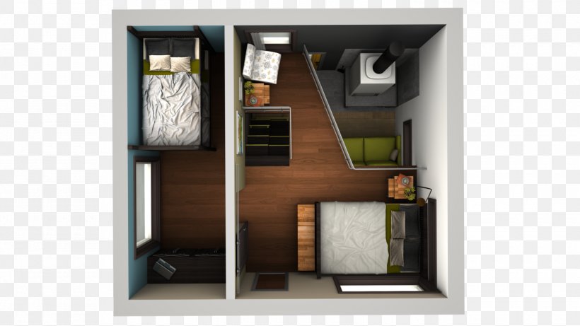 Tiny House Movement House Plan Apartment, PNG, 1500x844px, 3d Floor Plan, Tiny House Movement, Apartment, Floor Plan, Furniture Download Free