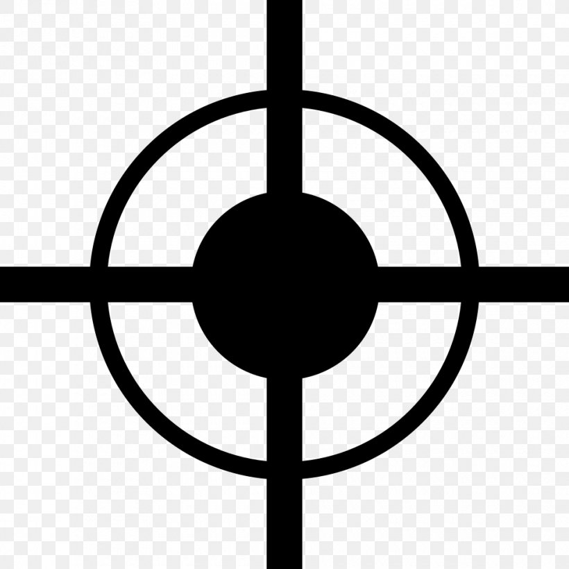 Vector Graphics Reticle Clip Art Desktop Wallpaper Photograph, PNG, 980x980px, Reticle, Area, Artwork, Black And White, Monochrome Photography Download Free
