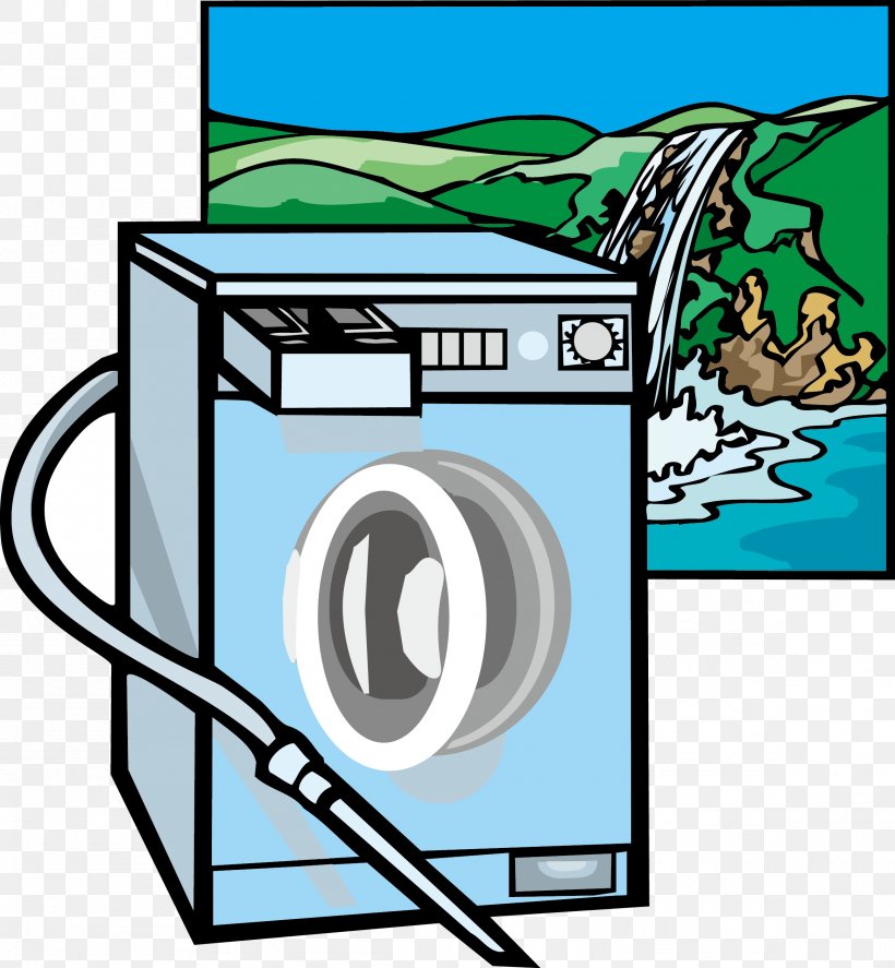 Washing Machine Home Appliance Electricity, PNG, 2333x2524px, Washing Machine, Area, Cartoon, Clothes Iron, Electricity Download Free