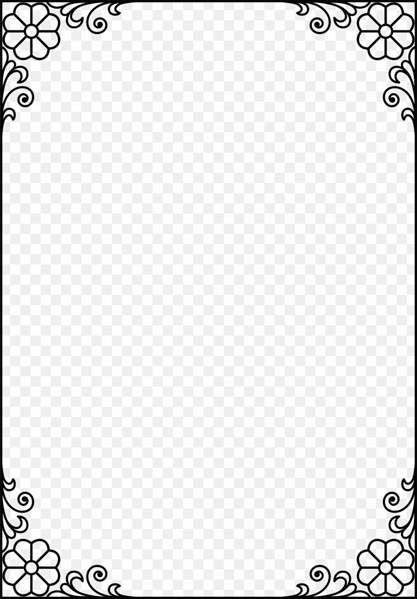Black Frame, PNG, 2000x2875px, Picture Frame, Area, Black, Black And White, Drawing Download Free