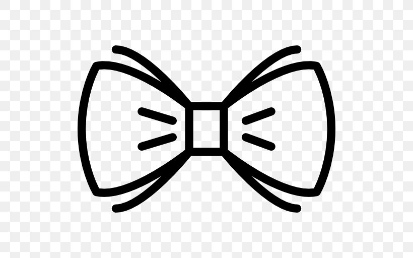 Bow Tie Necktie Shoelace Knot Clip Art, PNG, 512x512px, Bow Tie, Area, Black, Black And White, Clothing Download Free