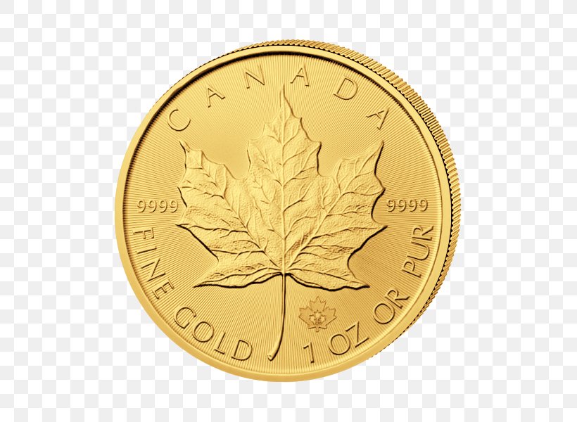 Bullion Coin Canadian Gold Maple Leaf Gold Coin, PNG, 600x600px, Coin, American Silver Eagle, Bullion, Bullion Coin, Canadian Gold Maple Leaf Download Free