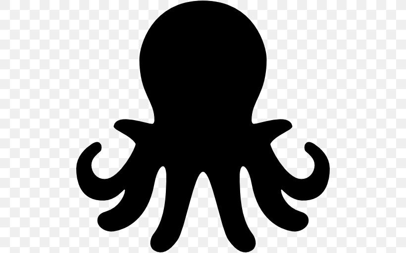 Octopus Silhouette Clip Art, PNG, 512x512px, Octopus, Animal, Artwork, Black, Black And White Download Free
