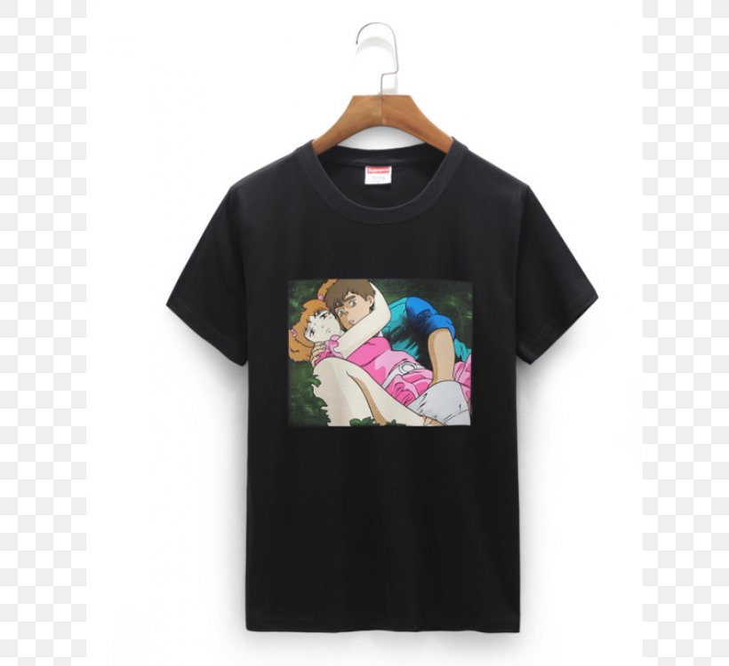 T-shirt Hoodie Clothing Supreme Crew Neck, PNG, 750x750px, Watercolor, Cartoon, Flower, Frame, Heart Download Free
