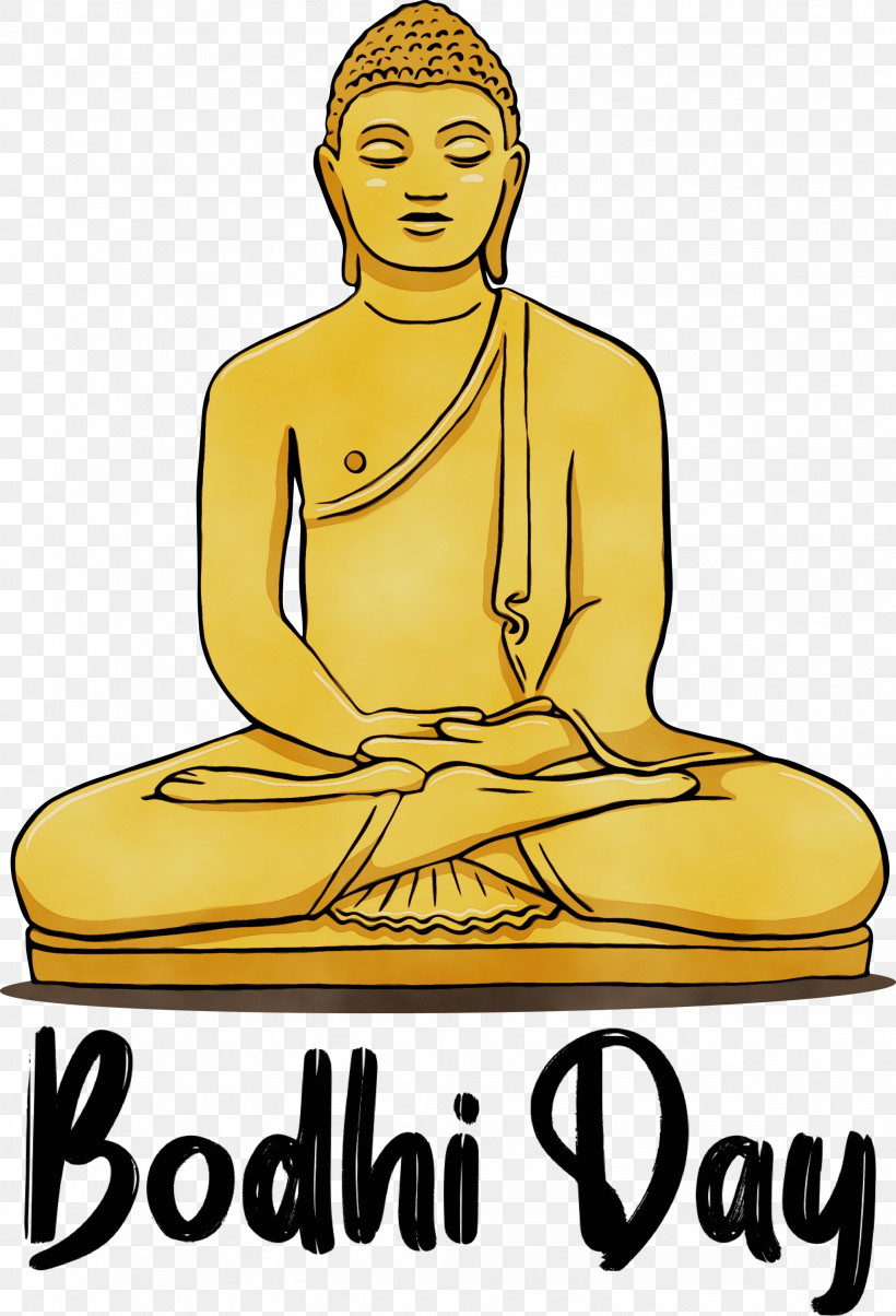 Yellow Meter Line Sitting Gautama Buddha, PNG, 2042x3000px, Bodhi Day, Bodhi, Gautama Buddha, Geometry, Line Download Free