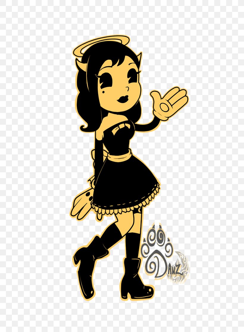 Bendy And The Ink Machine Video Game Drawing, PNG, 531x1118px, Bendy And The Ink Machine, Art, Black, Cartoon, Deviantart Download Free
