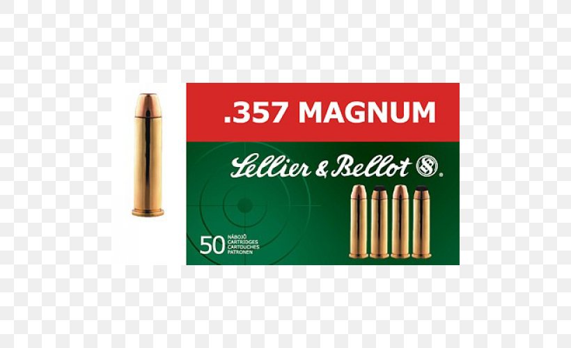 Sellier & Bellot .357 Magnum Soft-point Bullet Firearm Grain, PNG, 500x500px, 38 Special, 45 Acp, 357 Magnum, 380 Acp, Sellier Bellot Download Free