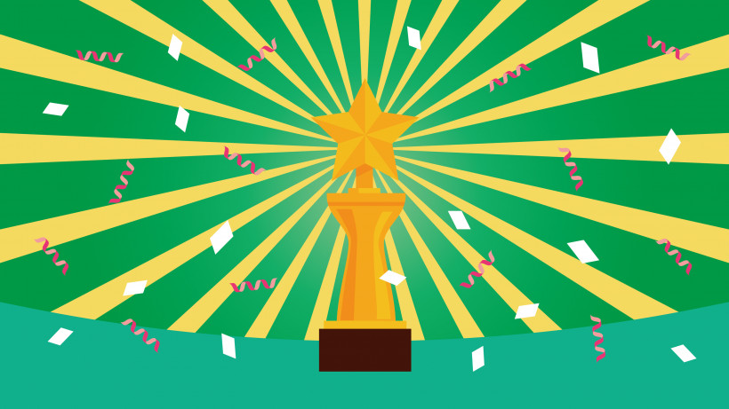 Award Prize Trophy, PNG, 3000x1688px, Award, Geometry, Green, Line, Mathematics Download Free