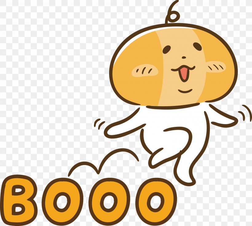 Booo Happy Halloween, PNG, 3000x2687px, Booo, Cartoon, Cover Art, Happy Halloween, Pictogram Download Free