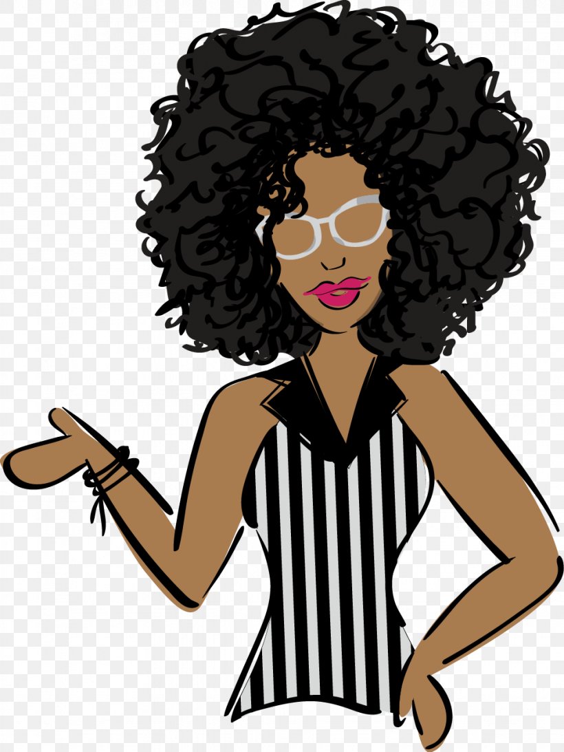 Hair Cartoon, PNG, 977x1303px, Afro, Behavior, Black Hair, Cartoon, Gesture Download Free