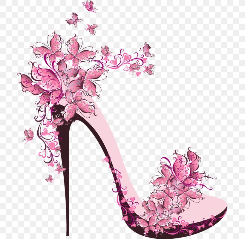 High-Heel Wedding Church High-heeled Shoe Stock Photography Royalty-free, PNG, 703x800px, Highheel Wedding Church, Ballet Flat, Blossom, Cherry Blossom, Floral Design Download Free