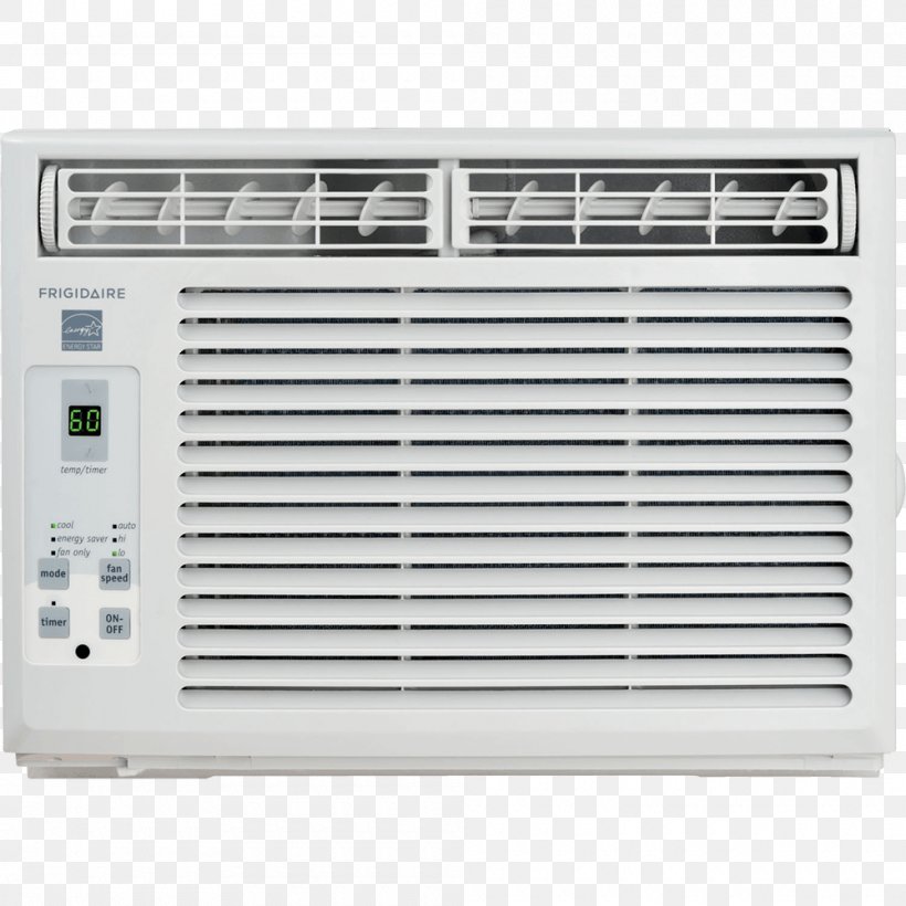 Air Conditioning Frigidaire British Thermal Unit Room Cooling Capacity, PNG, 1000x1000px, Air Conditioning, British Thermal Unit, Cooling Capacity, Frigidaire, Heat Pump Download Free