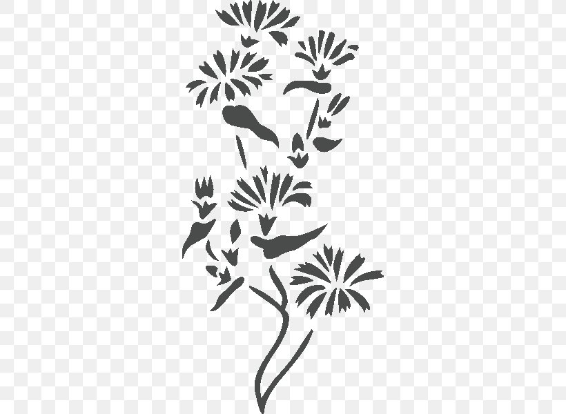 Black And White Flower, PNG, 600x600px, Black And White, Black, Branch, Flora, Floral Design Download Free