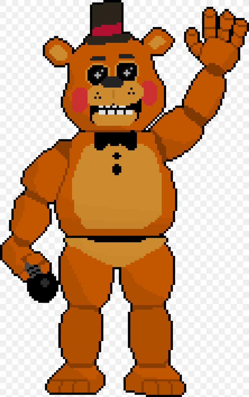 Pixel Art Five Nights At Freddy's DeviantArt, PNG, 1024x1632px, Art, Artist, Arts, Bear, Carnivoran Download Free