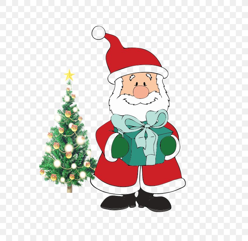 Santa Claus Christmas Tree, PNG, 800x800px, Santa Claus, Christmas, Christmas Decoration, Christmas Gift, Christmas Ornament Download Free