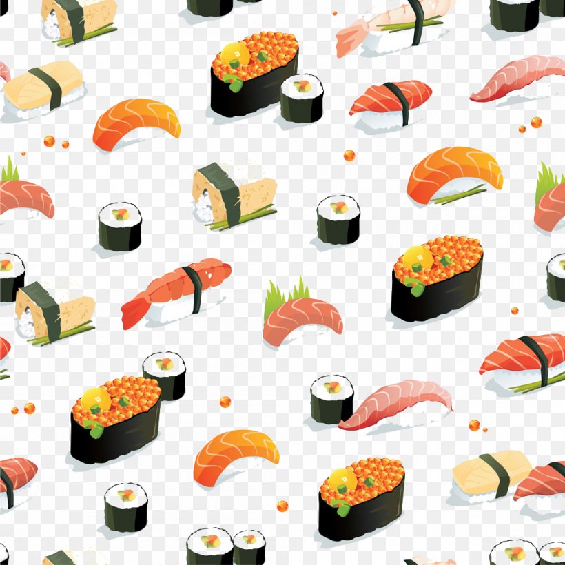 Sushi Japanese Cuisine Onigiri Food, PNG, 1000x1000px, Sushi, Asian Food, California Roll, Comfort Food, Cuisine Download Free