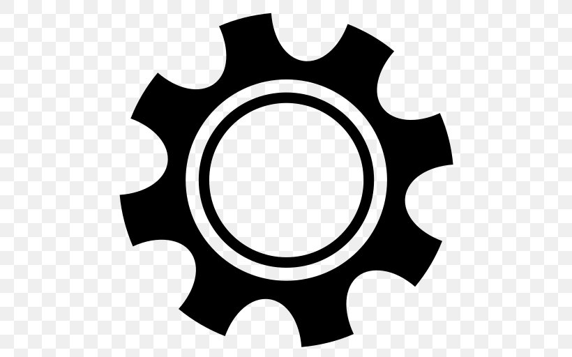 Black And White Black Symbol, PNG, 512x512px, Gear, Black, Black And White, Sprocket, Symbol Download Free