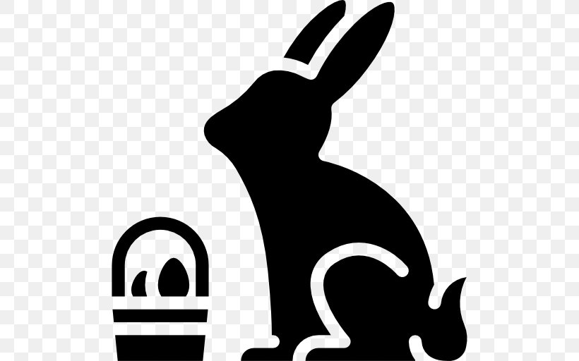 Domestic Rabbit Easter Bunny Clip Art, PNG, 512x512px, Domestic Rabbit, Artwork, Black, Black And White, Carnivoran Download Free
