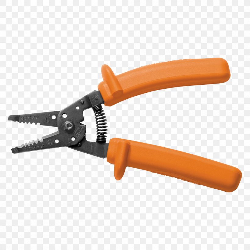 Klein Tools Wire Stripper Diagonal Pliers, PNG, 1000x1000px, Klein Tools, American Wire Gauge, Cutting Tool, Diagonal Pliers, Electricity Download Free