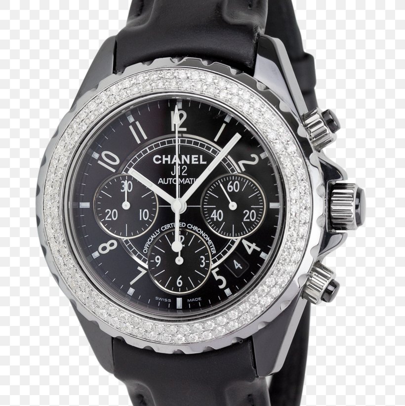 Chanel J12 Chronograph Watch Diamond, PNG, 715x822px, Chanel J12, Analog Watch, Brand, Chanel, Chronograph Download Free