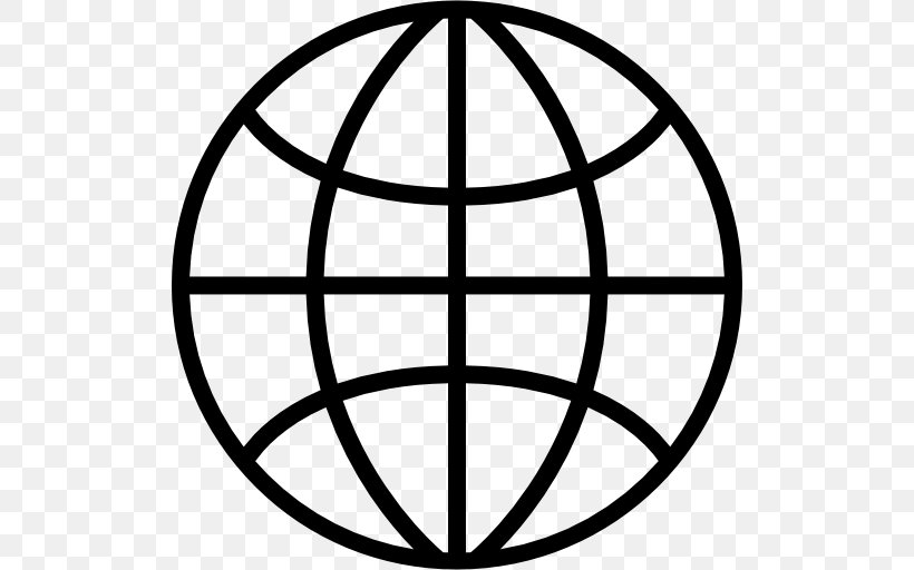 Globe World, PNG, 512x512px, Globe, Area, Ball, Black And White, Line Art Download Free