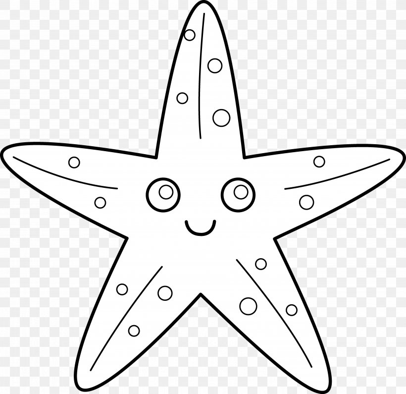Starfish Black And White Drawing Clip Art, PNG, 5364x5205px, Starfish, Area, Art, Black And White, Drawing Download Free