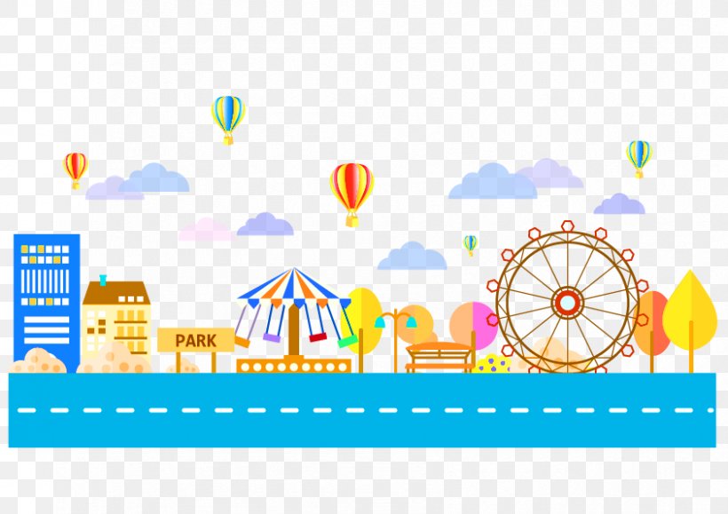 Amusement Park Carousel Illustration, PNG, 842x595px, Amusement Park, Advertising, Area, Brand, Carousel Download Free
