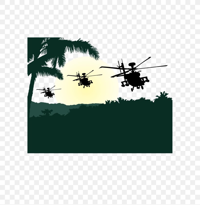 Helicopter Euclidean Vector Download Silhouette, PNG, 595x842px, Helicopter, Aircraft, Attack Helicopter, Black And White, Drawing Download Free
