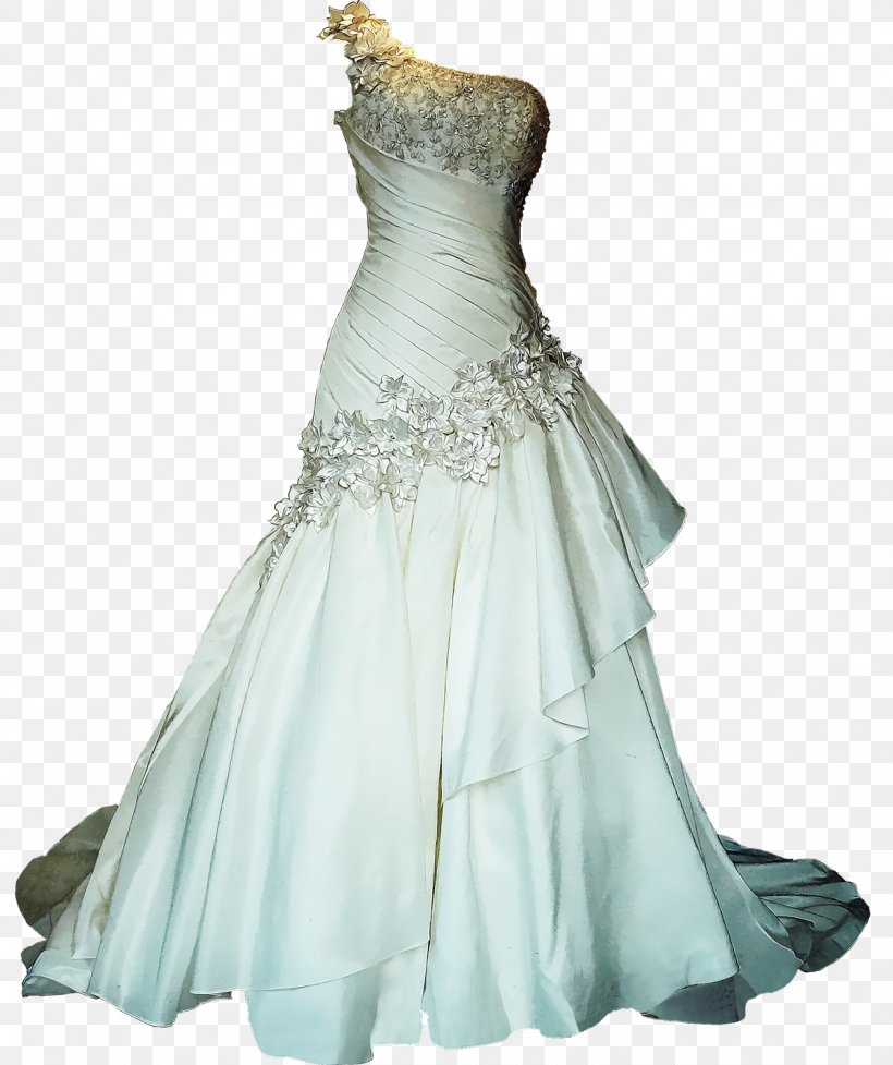 Slip Wedding Dress Ball Gown, PNG, 1342x1600px, Watercolor, Cartoon, Flower, Frame, Heart Download Free