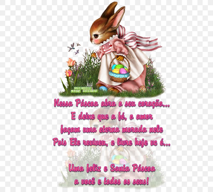 Easter Bunny Font, PNG, 522x740px, Easter Bunny, Easter, Flower, Friendship, Rabbit Download Free