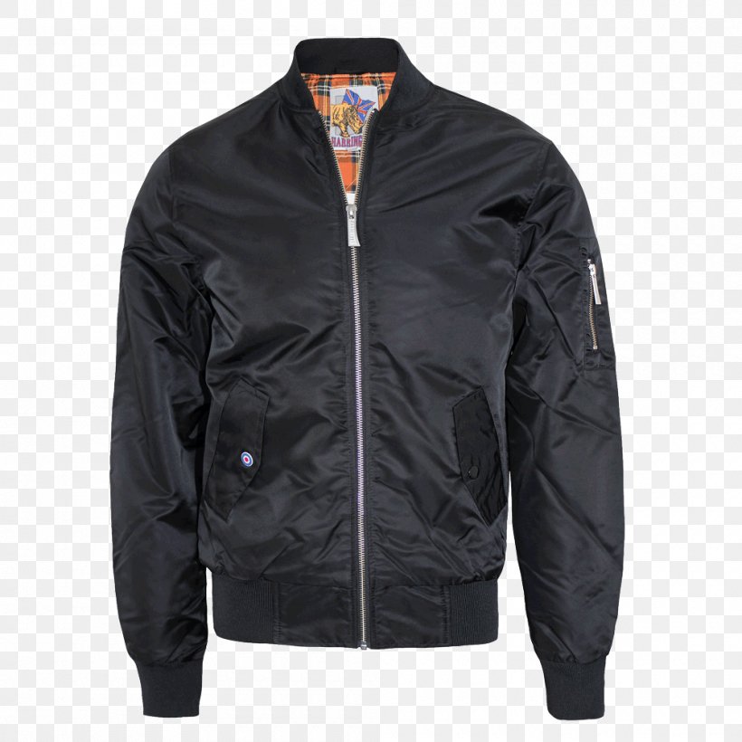 Leather Jacket MA-1 Bomber Jacket Flight Jacket, PNG, 1000x1000px, Jacket, Black, Clothing, Collar, Flight Jacket Download Free