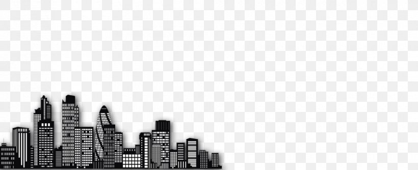 Skyline Skyscraper Cityscape White, PNG, 980x400px, Skyline, Black And White, City, Cityscape, Metropolis Download Free