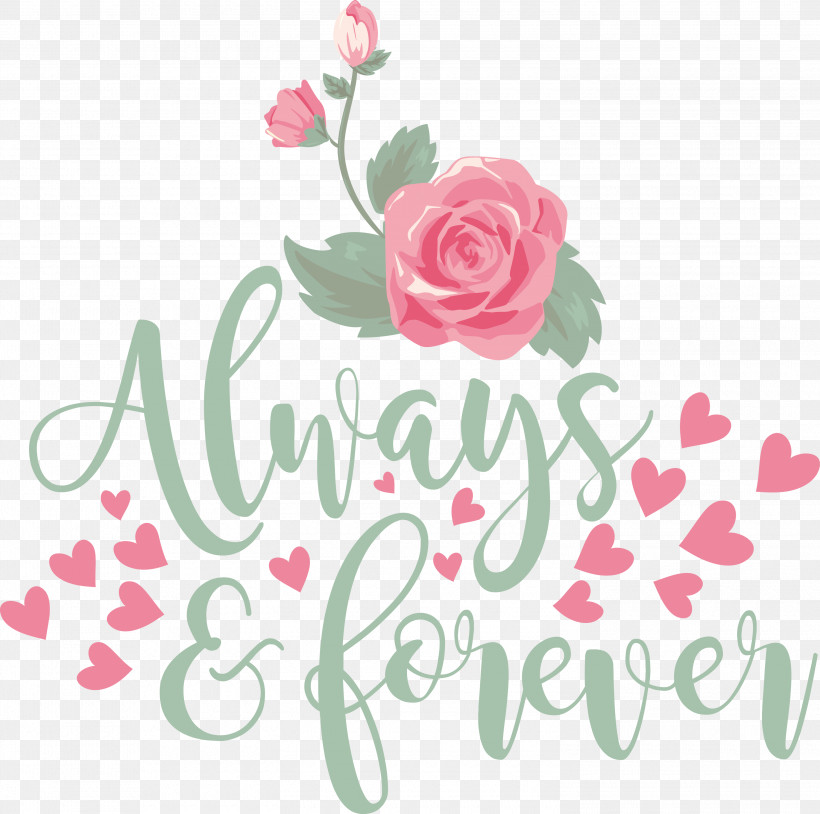Valentines Day Always And Forever, PNG, 3000x2979px, Valentines Day, Always And Forever, Cricut, Painting Download Free