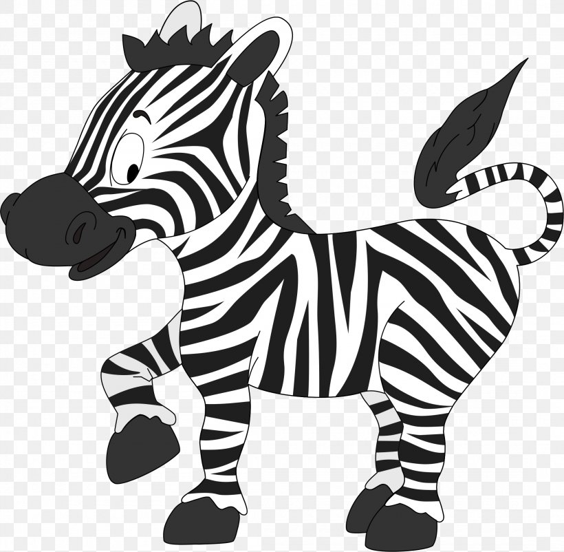 Zebra Cartoon, PNG, 2200x2153px, Quagga, Animal, Animal Figure, Blackandwhite, Cartoon Download Free
