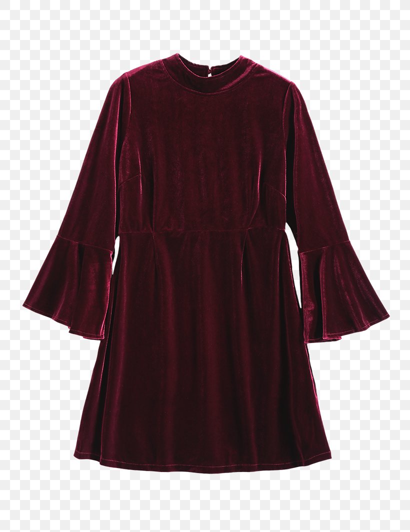 Bell Sleeve Dress Velvet Casual, PNG, 800x1064px, Bell Sleeve, Burgundy, Casual, Com, Day Dress Download Free