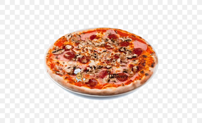 Chicago-style Pizza Salami Ham Pizza Quattro Stagioni, PNG, 500x500px, Pizza, American Food, Bacon, California Style Pizza, Calzone Download Free