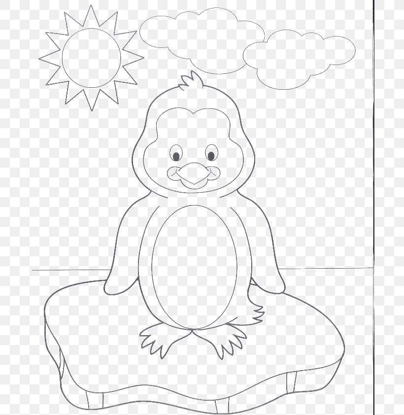 Club Penguin Baby Penguins Coloring Book Clip Art, PNG, 700x842px, Watercolor, Cartoon, Flower, Frame, Heart Download Free