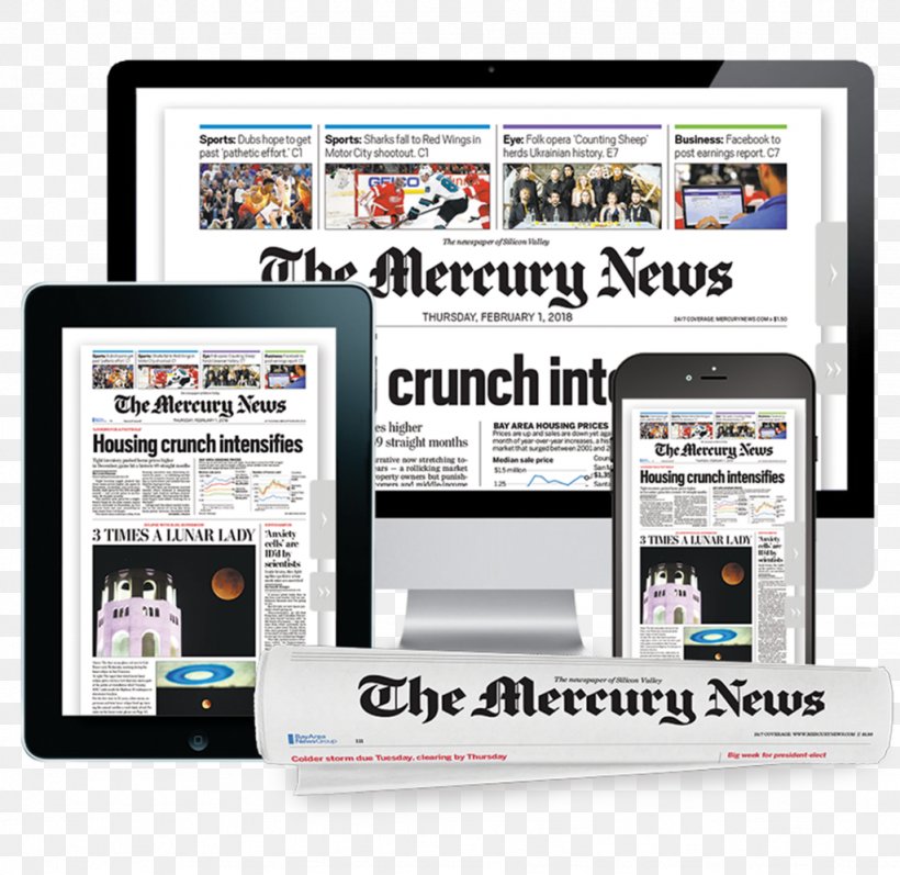 San Jose The Mercury News Bay Area News Group Contra Costa Times Oakland Tribune, PNG, 1024x996px, San Jose, Bay Area News Group, Brand, California, Communication Download Free