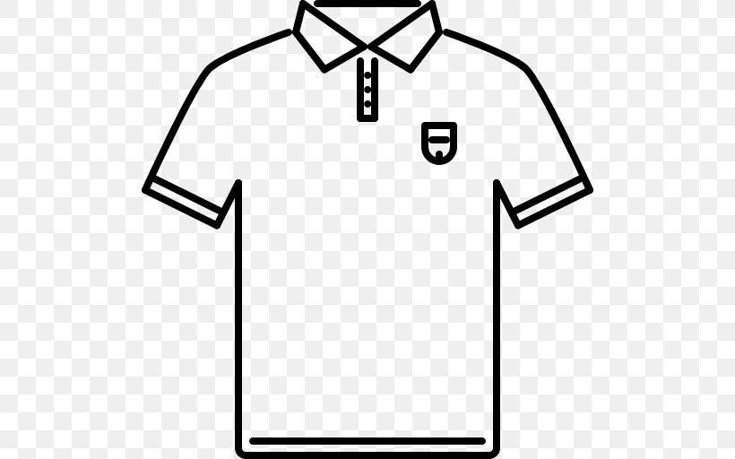 T-shirt Polo Shirt Clothing Clip Art, PNG, 512x512px, Tshirt, Area, Black, Black And White, Brand Download Free