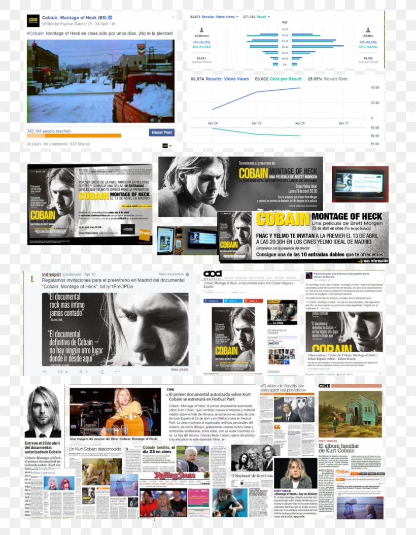 Web Page Display Advertising Brand Multimedia, PNG, 940x1209px, Web Page, Advertising, Brand, Display Advertising, Kurt Cobain Download Free
