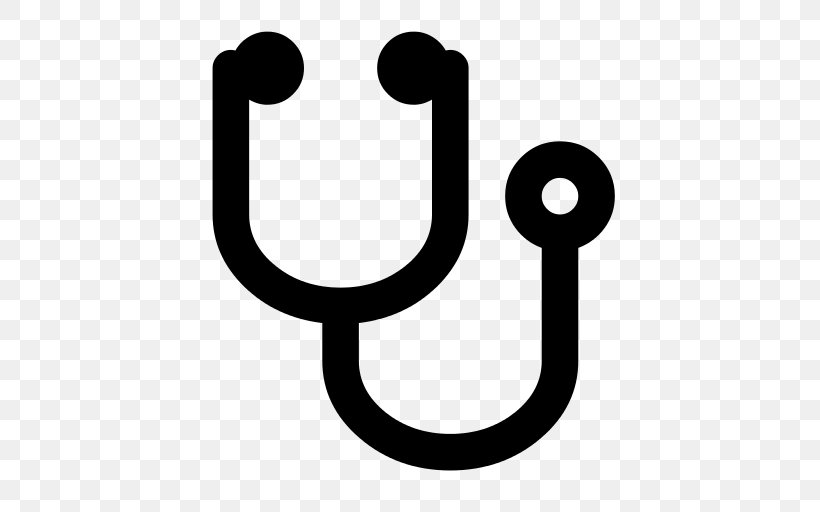 Stethoscope Medical Diagnosis Physician, PNG, 512x512px, Stethoscope, Auscultation, Black And White, Font Awesome, Hospital Download Free